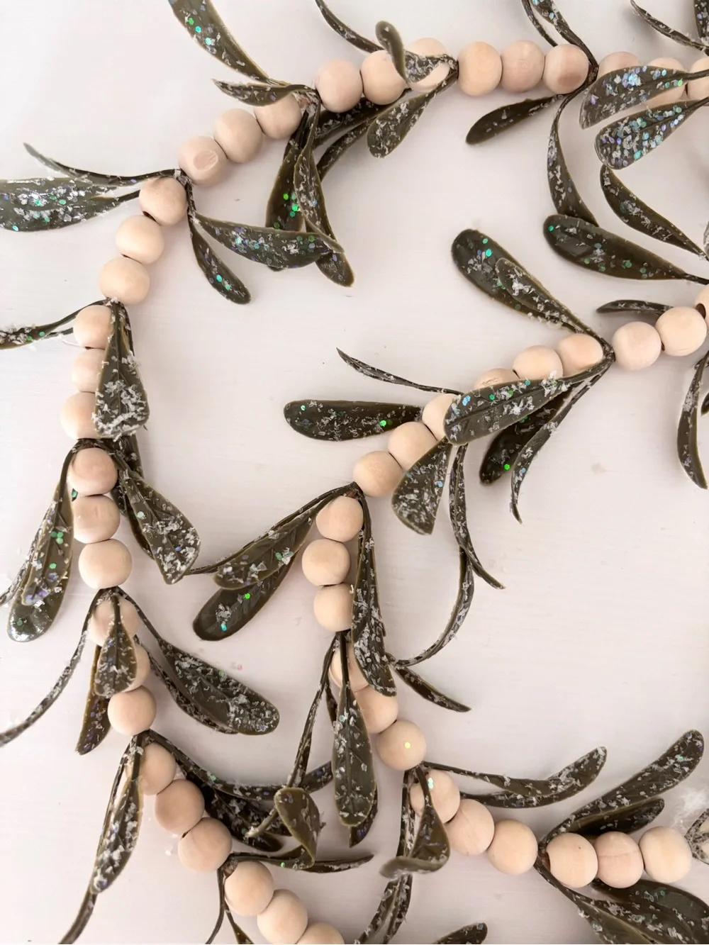 HOBBY LOBBY (2) Icy Mistletoe Beaded Garlands NWT